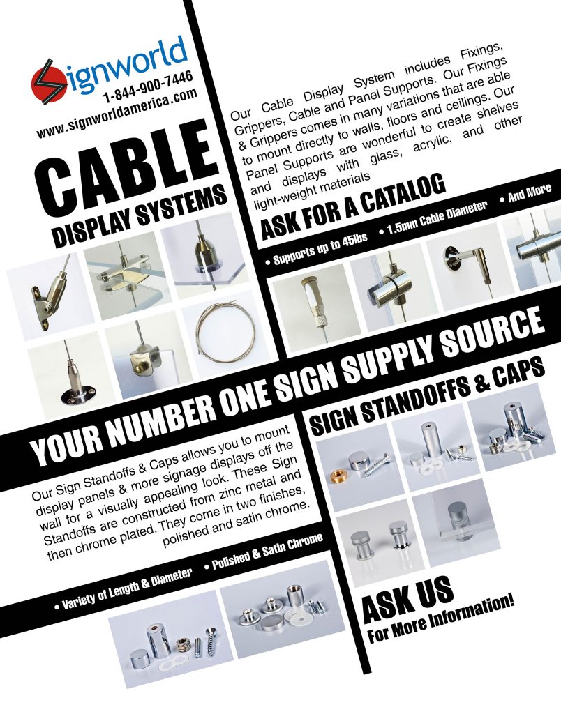 Signworld Cable Display Flyer
